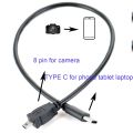 TYPE C OTG CABLE FOR Sony Alpha DSLR-A700 A200 A350 A900 S650 S700 S750 S780 camera to phone edit picture video. 