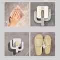Wall Mounted Slippers Hanging Shelf Rack Shoes Holder Multifunctional Hanger Organizer Space Saving Holder Storage Organizer for Doorway Home Entryway. 