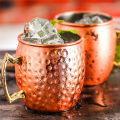 GC Moscow Mule Copper Mugs Hand-made 304 Stainless Steel Copper Mugs For Cocktails Whiskey Champagne Wine. 