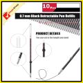 Ball pen Refills For Retractable Pen / click pen Tip pen Refill 0.7mm Black color pack of 10pcs. 