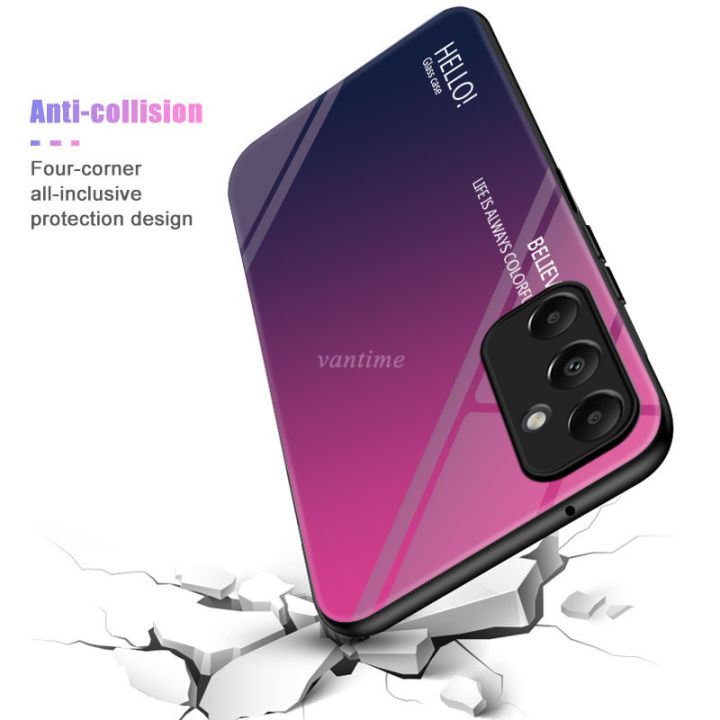 For%20Samsung%20Galaxy%20A05s%20Case%20Gradient%20Phone%20Back%20Hard%20Glass%20Cover%20-%20Image%204