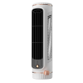 Bladeless Tower Fan Desktop Air Cooler, Silent Office Fan, White. 