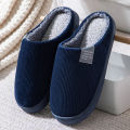 Winter Men's Shoes Household Cotton Slippers Men Indoor Warm Plush Footwear Non-Slip Platform Slippers Couple Women Home Shoes. 