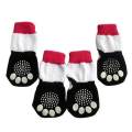 fuwen® 4 Pcs Fashion Cute Puppy Dog Pet Knits Socks Anti Slip Skid Bottom Mini Sock. 
