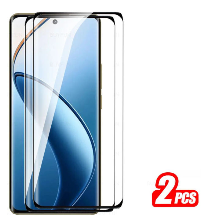 For Realme 12 Pro /12 Pro Plus 5G 2Pcs Safe Scratch Resistant Tempered Glass for Realmi 12Pro 12 Pro+ 6.7 inch Black Edge Tempered Film Screen Protector