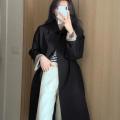 Early Spring Trench Coat for Women2022New Spring and Autumn Khaki Small Korean Style Autumn Mid-Length Black. 