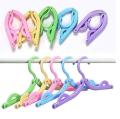 2pcs Folding Hangers Portable Outdoor Non-slip Hanger Portable Travel Cloth Hanger - Hanger. 