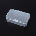 Mini Storage Box -Clear Lidded Small Plastic Box- For Trifles Parts Tools Storage Box Jewelry Display Case Beads Container. 