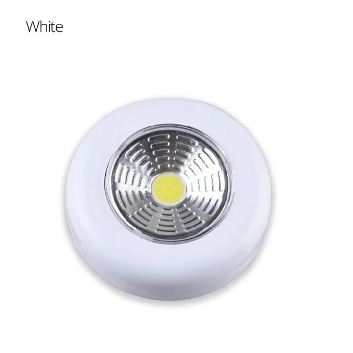 【Hey my home】AmmToo Wall Light Kitchen Cabinet Closet Lighting Sticker Tap Touch Lamp 3*AAA Battery Powered Night 3 For Home