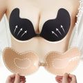 Mango Shape Chest Stickers Silicone Push Up Bra Self Adhesive Strapless Pasty Bras Invisible Nipple Cover Pad Women's Underware. 