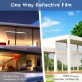 2/3/5M Window Privacy Film One Way Mirror Self Adhesive Film Reflective Glass Vinyl Heat Control Window Tint for Home.