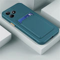 【HOT SALE】 with Card Slot Holder Casing For C63 RealmeC63 C53 C51 Me C 63 Fashion Simple Skin Matte Square Phone Case Shockproof Soft Case TPU Camera Cover.