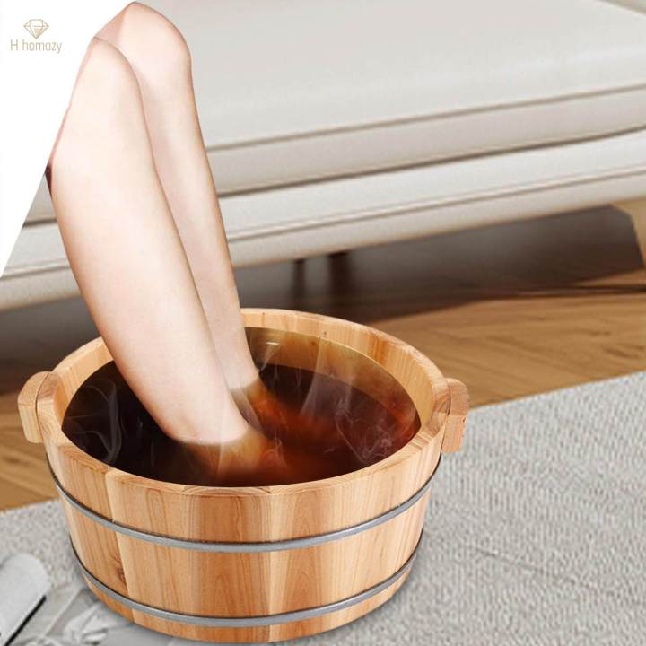 Wood%20Footbath%20Basin%20Household%20Wooden%20Washing%20Baths%20Portable%20Barrel%20Foot%20Soaking%20Bath%20Basin%20Foot%20-%20Image%202