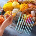 10 Pieces Crochet Hook Resin Mold Knitting Sweaters Tool Silicone Mold with 1 Crochet Needle Storage Holder Mold.
