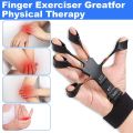 Grip Trainer, Finger Stretcher, Finger Exerciser & Hand Strengthener, Adjustable Level Resistance Finger Trainer for Strength Training. 