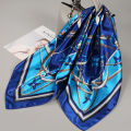 Scarf women's new 2024 versatile autumn and winter style, foreign fashion, thin spring and summer, small square scarf, silk scarf dual-purpose. 