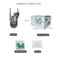 Dual Lens 4G IP Camera V380 Pro 4MP Color Night Vision Two Way Audio Security CCTV Camera. 