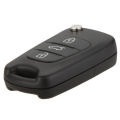 Replacement 3 Button Keyless Entry Remote Control Folding Flip Car Key Fob Shell Case Combo Compatible with i20 i30.
