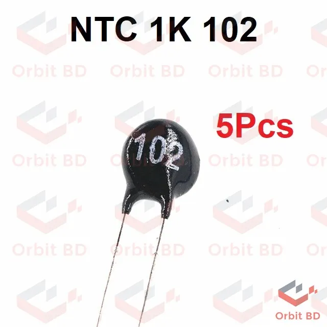 5Pcs%201K%20Ohm%20102%20Thermal%20Resistor%20NTC%20Thermistor%20-%20Image%202