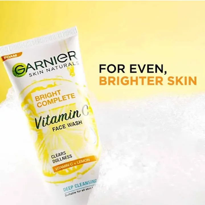 Garnier%20Bright%20Complete%20Vitamin%20C%20Face%20Wash%20100ml/%2050ml%20-%20Image%204