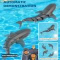 Rc Shark Whale Spray Water 2.4G Smart Funny Toy Remote Controlled Boat Ship Submarine Robots Fish Electric Toys for Boy Children. 