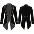 Kids Boys Girls Circus Ringmaster Tailcoat Jacket Long Sleeves Lapel Collar Tuxedo Coat Halloween Carnival Party Cosplay Costume. 