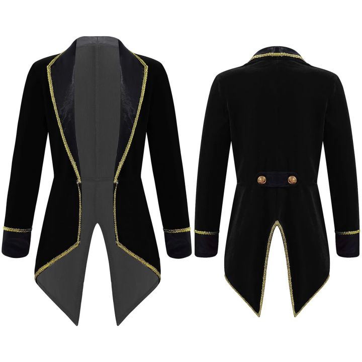 Kids%20Boys%20Girls%20Circus%20Ringmaster%20Tailcoat%20Jacket%20Long%20Sleeves%20Lapel%20Collar%20Tuxedo%20Coat%20Halloween%20Carnival%20Party%20Cosplay%20Costume%20-%20Image%207