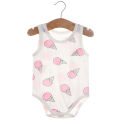 Newborn triangular hayi summer baby one-piece thin sleeveless cotton belly protector mesh baby vest bag fart clothes. 