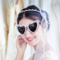 Just Married Love Shape Sunglasses Practical Photo Props Wedding Party Gifts For Women Men. 