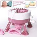 HA Children Bib Cylinder Weaving Machine Knitting Machine Weaving Wool Toy-Pink HS-689B-1. 