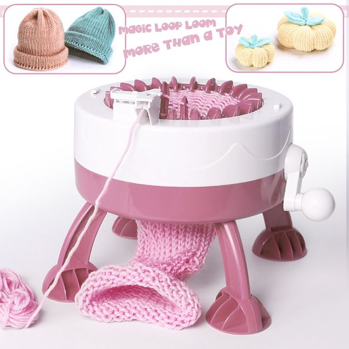 HA%20Children%20Bib%20Cylinder%20Weaving%20Machine%20Knitting%20Machine%20Weaving%20Wool%20Toy-Pink%20HS-689B-1%20-%20Image%205