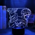 Anime lamp 3d light led colors changing nightlights JJujutsu Kaisenn  lamp lighting for bedroom cartoon comics light home decor. 