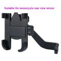 C2 Rearview Mirror Motorcycle Mobile Phone Bracket Mountain Bike Aluminum Aloe Mobile Phone Holder Easy to Use - bike phone holder. 