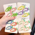 Candy Color Hairpin Cute Hollowed Children's Hair Accessories Lightweight Carrot Design BB Clip for Wear Kids Styling Girls'.