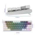 E-YOOSO Z11 RGB USB 60% Mini Mechanical Gaming Keyboard Blue Red Switch 61 Keys Wired Detachable Cable, Portable for Travel PC. 