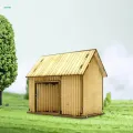 1:72building Model Kits Wooden Model Kits Ornaments Handmade Layout Scenery, DIY Assembly Kits for Diorama Accessory. 
