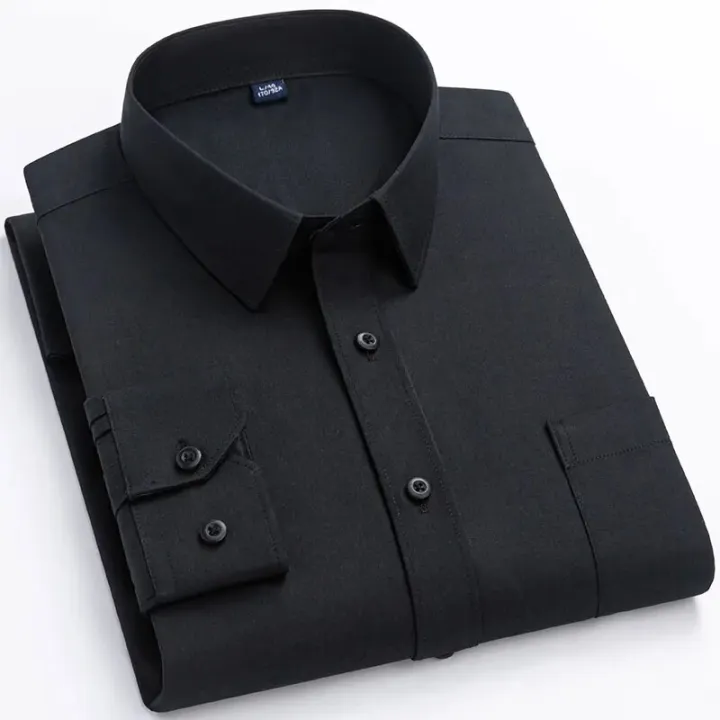High%20Quality%20Cotton%20Men%20Dress%20Shirts%20Long%20Sleeve%20Middle-aged%20Luxury%20Plain%20Color%20Business%20Casual%20Social%20Male%20Shirt%20Regular%20Fit%20-%20Image%205