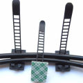 20Pcs Black Sticky Adjustable Wire Ties Cable Clips Clamp Plastic Self Adhesive Cable Ties Fix Holder Clips. 