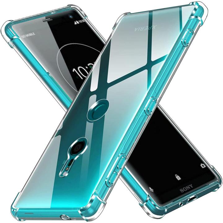 For%20Sony%20Xperia%20XZ3%20Back%20Cover%20Shockproof%20Transparent%20Soft%20TPU%20Silicone%20Protector%20Phone%20Case%20with%20Shock%20Absorption%20Bumper%20Corners%20-%20Image%202