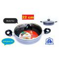 Kaim non-stic Korai/Wok pan with glass lid 22cm. 