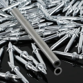 200 Pcs Double-Head Skirting Thread Seamless Nail, Hardware Nails Skirting Thread Screws Set with 2 Rods, with Nail. 