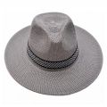 Farmer's Straw Hat Cuban Cap Panama Hat Short Brim Fedora Hat Sun Hat Summer Straw Jazz Hat Unisex Casual.