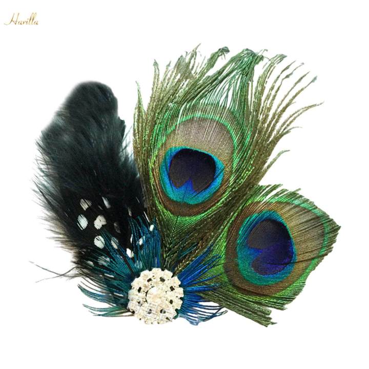 Feather%20Hair%20Clip%20Photo%20Props%20Headwear%20for%20Wedding%20Stage%20Performance%20Party%20-%20Image%202