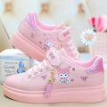Sanrio hello kitty 2023 spring autumn non-slip net shoes girl casual shoes cartoon board shoes kuromi sports shoes cute Sneakers.