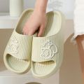 Women Slippers Bath Thick Platform Non-Slip Home Cat Cartoon Flip Flops 2023 Summer Beach Sandals Ladies Slides Indoor Shoes.