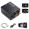 Digital To Analog Audio Converter Adapter Coaxial Toslink Audio To 2RCA L/R Audio 3.5mm USB Powered Toslink 1XRCA Stable Decode.