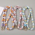 Sweet Woven Cotton Rope Cellphone Lanyard Long Style Hangneck Mobile Phone Chain For Women Girls Phone Case Clip Chain Jewelry. 