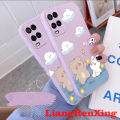Casing Oppo A54 4G phone case back cover softcase liquid silicone protector smooth shockproof bumper cover new design cartoon rabbit aesthetic ytxx03. 