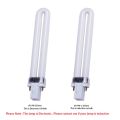 【The Edge of Beauty】Professional Electronic 2pcs 365nm 9W Nail Dryer UV Lamp Light Bulb Art Nail Polish. 