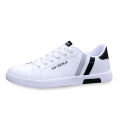 Premium Flyknit Running Sneakers For Men– Lightweight Breathable Casual Shoes in White. 